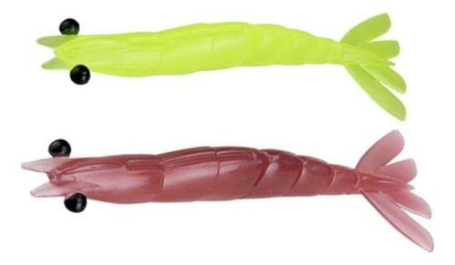 Isca Camarão Monster 3x X-move Offset / 9cm - 3un Cor Red