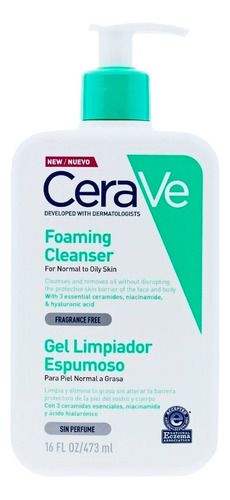 Cerave Gel Limpiador Espumoso 473 Ml