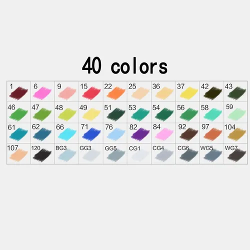 Rotuladores Artísticos Touchfive, Doble Punta, 40 Colores