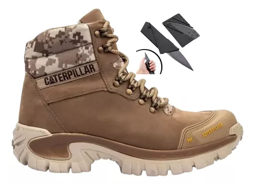 Bota Caterpillar Model 2190 Couro Legitimo Bico Pvc