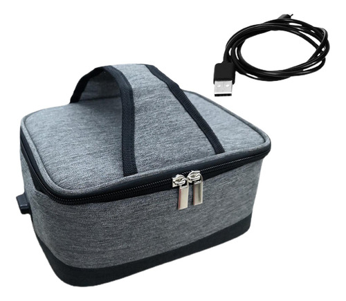 Contenedor De Fiambrera Usb, Fiambrera Con Calefacción Gris