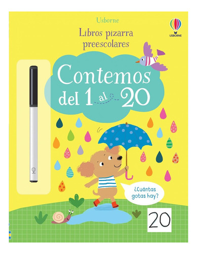 Contemos Del 1 Al 20. Libros Pizarra Preescolares, De Autor. Editorial Usborne En Español
