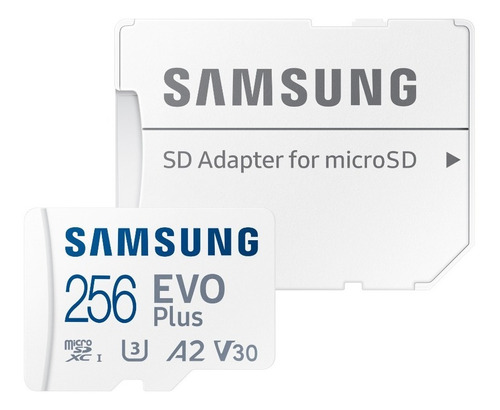 Micro Sd Xc Samsung Evo Plus 256gb A2 Uhs-1 U3 C10 130 Mb/s
