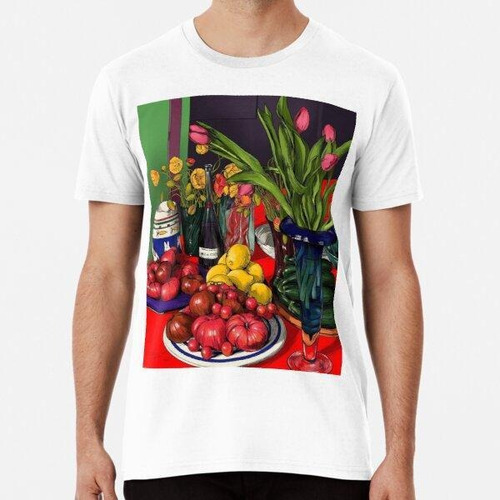 Remera Juego De Comedor De Verduras. Algodon Premium