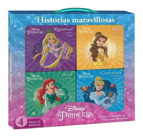 Princesas Disney - Historias Maravillosas Valija Con 4 Libro