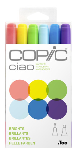 Copic Ciao 6 Lápices: 1 Brights