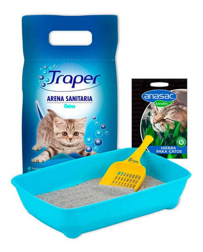Traper Pack Mi Primer Arenero Para Gatitos