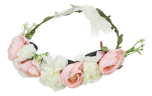 Alfinetes De Chá De Bebê Tiara Strap Badge Eternal Wreath Fl