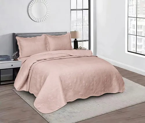 JOGO DE CAMA CASAL 3 PEÇAS COLCHA COBRE LEITO LANÇAMENTO