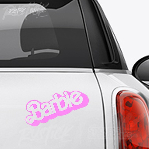 Calco Barbie Rosa Pelicula Ploteo Auto Camioneta Tuning 15cm