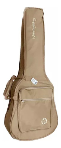 Bag Working Bag Para Violão Folk Soft Bege 12074
