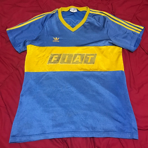 Camiseta Boca adidas 1990 1991 Fiat Batistuta #9 Argentina L (Usado)