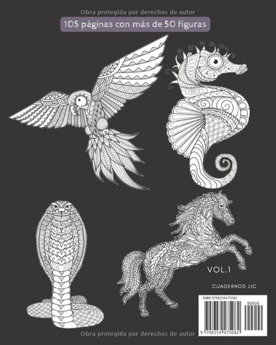 Animal Mandala: Libro De Colorear Con Mandalas De Animales P