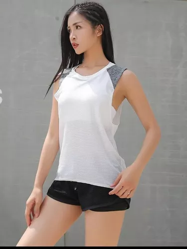 Zumba Camiseta sin mangas de fitness, ropa para mujer