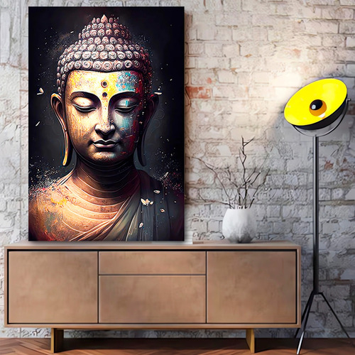 Cuadro Buda Moderno, Canvas Grueso, Decorativo, Sala Comedor