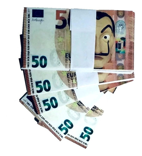 Billetes Confeti Euro Dali La Casa De Papel Fiestas Disfraz