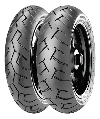 Kit Par De Pneu 100/80-14 48p + 120-70-14 61p Diablo Scooter