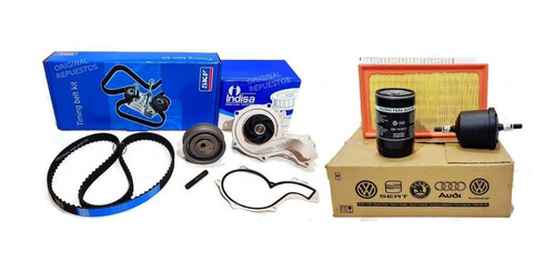 Kit Distribucion Skf + Bomba Agua + Kit Filtros Vw Gol Power