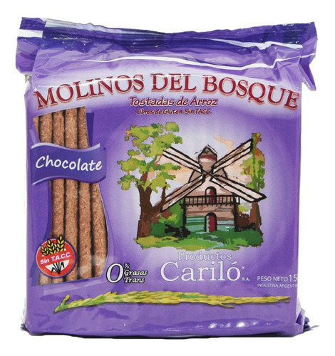 Galletas Arroz Sabor Chocolate Carilo S/tacc 150g C/u Dw