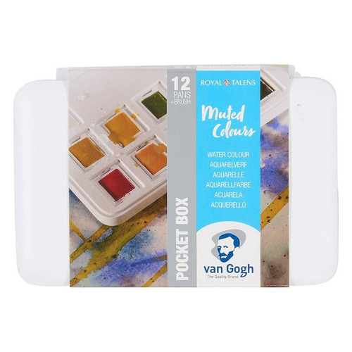 Van Gogh Pocket Box - Set 12 Acuarelas Muted Colors