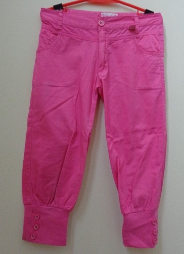 Mimo Girls Pantalón Capri  T.12 Color Fuscia O.mar2011