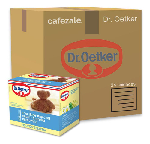 Chá Dr.oetker Erva Doce Capim Cidreira E Camomila 24 Caixas