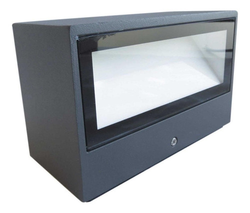 Aplique Led 9w Lutec Luz Cálida Grafito