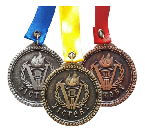 21 Medallas Metálicas Para Todo Deporte Victory 