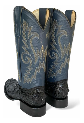Bota Vaquera St. Vaughan Piel Cocodrilo Cuerno Nuca