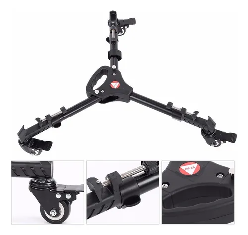 Kingjoy Vx-600 Plegable Universal Dolly Ruedas Polea Base F