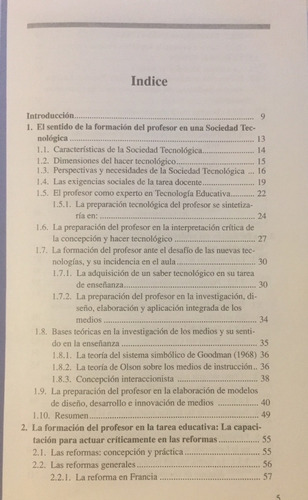 Libro La Formacion Del Profesorado En Una Sociedad Tecnologi