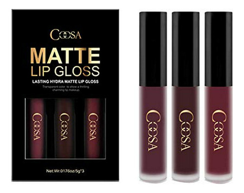 Set De 3 Matte Labiales Madly Matte Resistente Al Agua