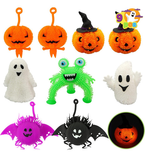 Joyin 9 Bolas Led Para Aliviar El Estrés De Halloween, Jugue