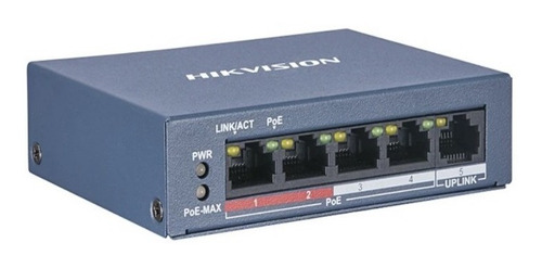 Switch Poe Hikvision 4 Canales - Electrocom -