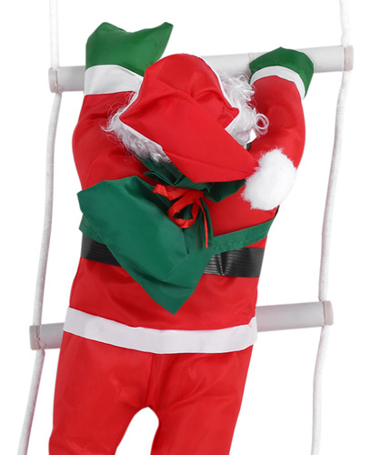 Adorno Navideño Trepando Al Árbol De Juguete De Papá Noel
