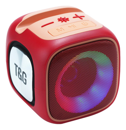 Altavoz Bluetooth Cube Color Deslumbrante Con Luces