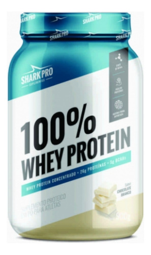 Whey 100% Whey Protein Concentrado - Shark Pro Sabor Chocolate branco