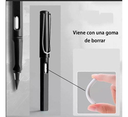 Lapiz Infinito Tornasol Con Borrador Paquete C/10 Piezas