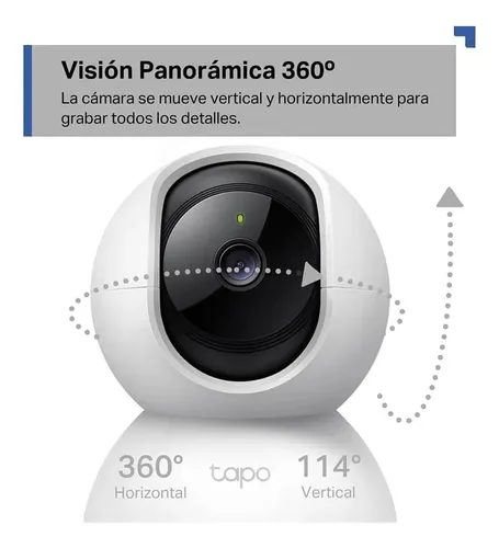 Cámara De Seguridad Tp-link Tapo C200c Wifi Full Hd 360° Blanco