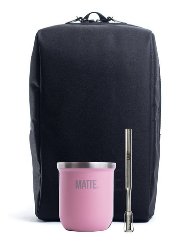 Imagen 5 de 5 de Set Mate Steel Acero Inoxidable + Bombilla + Mochila Matera