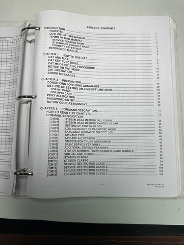 Manual Programacion Central Nec Ips 2000, Neax 2000 Central (Usado)