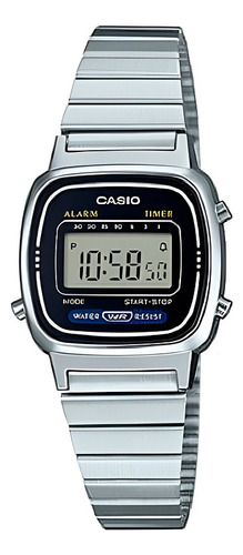 Reloj Casio La-670wa-1df Metálico Circuit