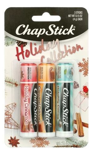 Chapstick Holiday Collection Balsamo Labial Pack X3 