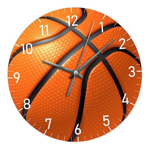 Reloj De Pared De Baloncesto, Reloj De Naranja 10 Pulgadas