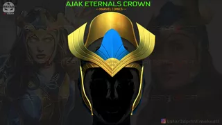 Ajak Crown Salma Hayek Helmet Eternals Marv- Arte Plastico