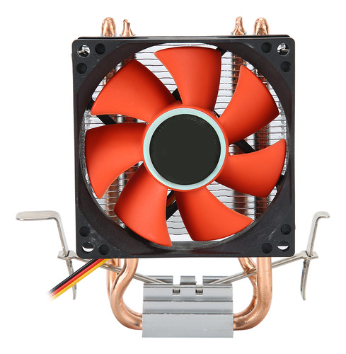 Ventilador Cpu Radiator Mini Cooler Con 2 Tubos De Calor, Al