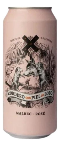 Vino Cordero Con Piel De Lobo Malbec Rose Lata 473ml. Promo