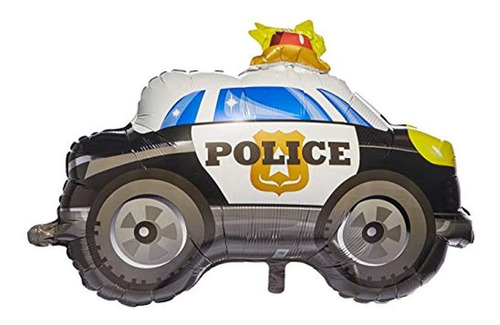 Globo Multicolor Diseño Coche De Policía. Marca Pyle