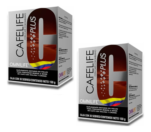 Cafelife 2 Cajas  60 Sobre