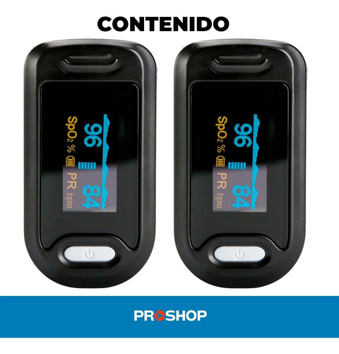 Imagen 8 de 10 de Kit X2 Oxímetros De Pulso Para Dedo Yonker Yk-81a Negro